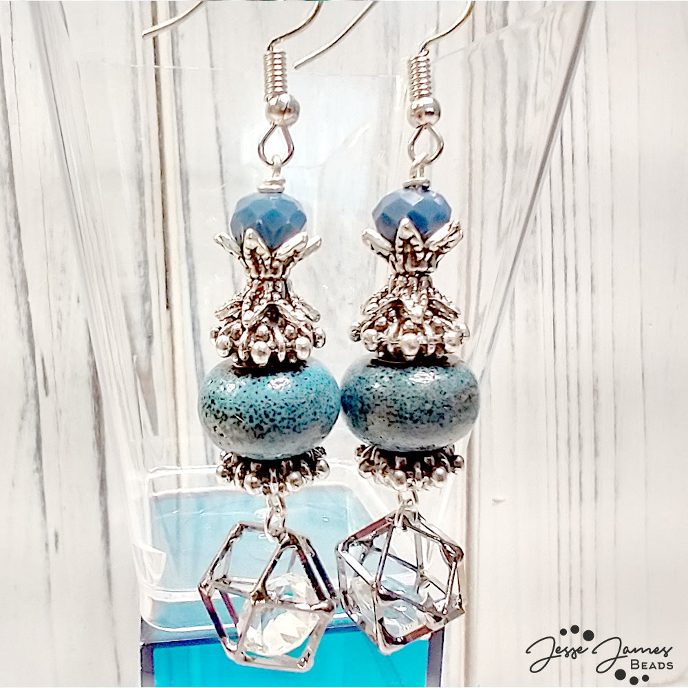 10 Minute Tutorial: Parisian Blue Earrings with Wendy Whitman