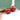 14mm Japanese Tensha Round Bead Pair in Red Roses & Wine