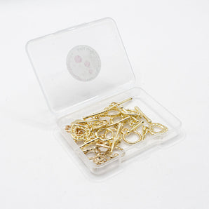 16K Gold Toggle Clasp Mix