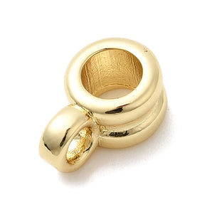 18K Gold Brass Tube Bails Set