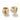 18K Gold Evil Eye Large Hole Bead
