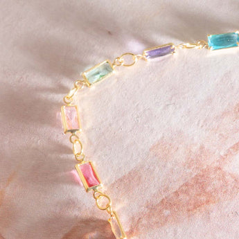18K Gold Beaded Chain in Mystic Mosaic