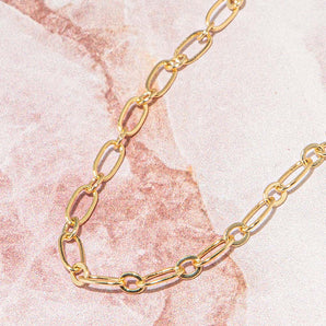 18K Gold Classic Figaro Metal Chain
