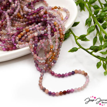 Ombré Stone Bead Set in 3mm Spinel