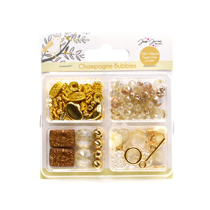 JJB Window Box Bead Mix in Champagne Bubbles