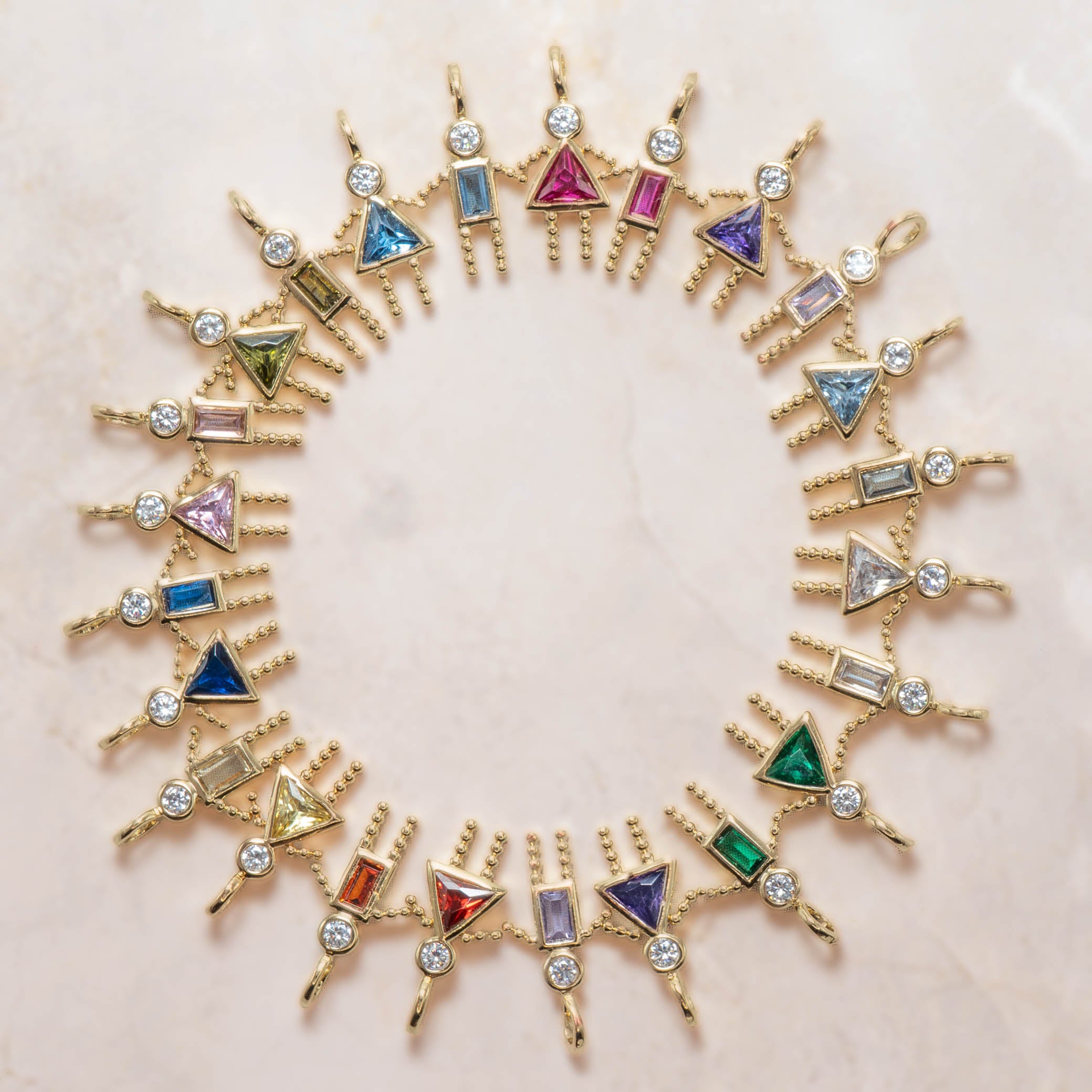 Birthstone Charm Cubic Zirconia Charms Wholesale Birthstone People