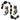 Bitty Kitty Bead Mix in Black Cats