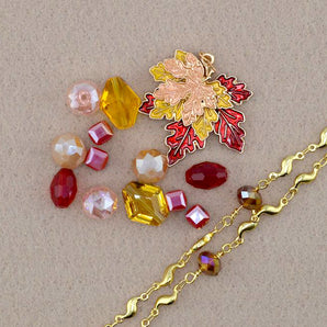 Bead Mix & Chain Duo in Falling Leaves
