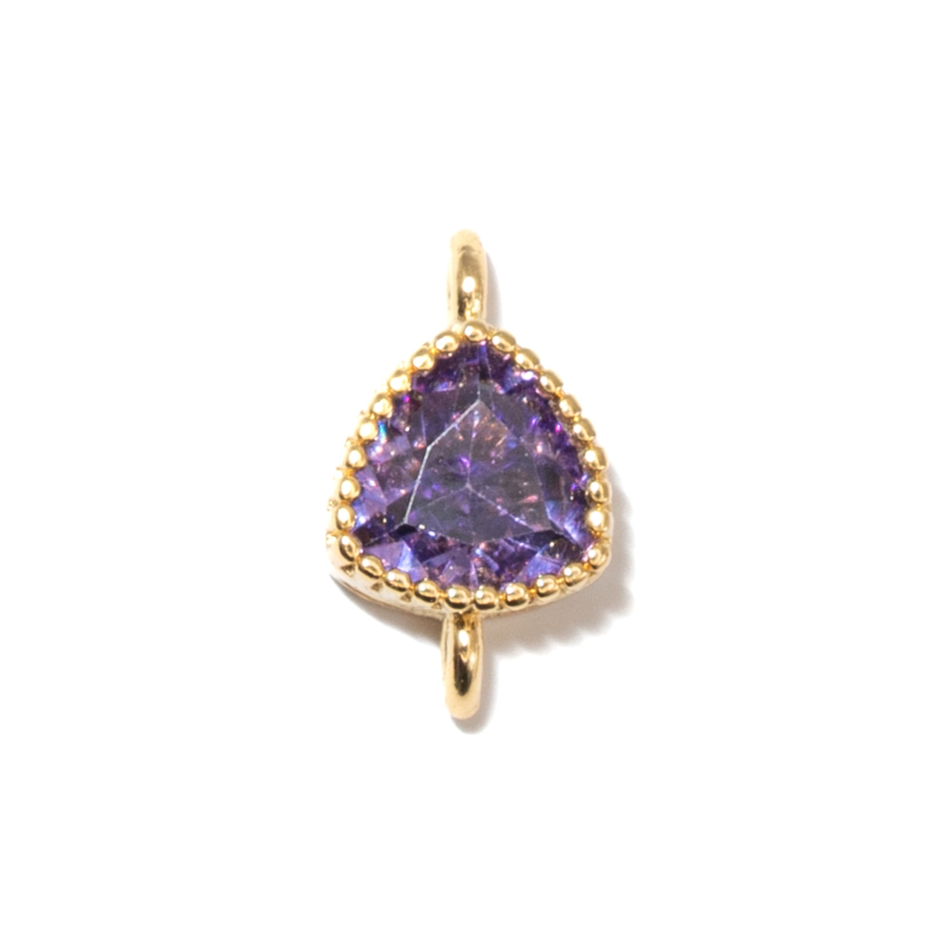 18K Gold Cubic Zirconia Mini Links