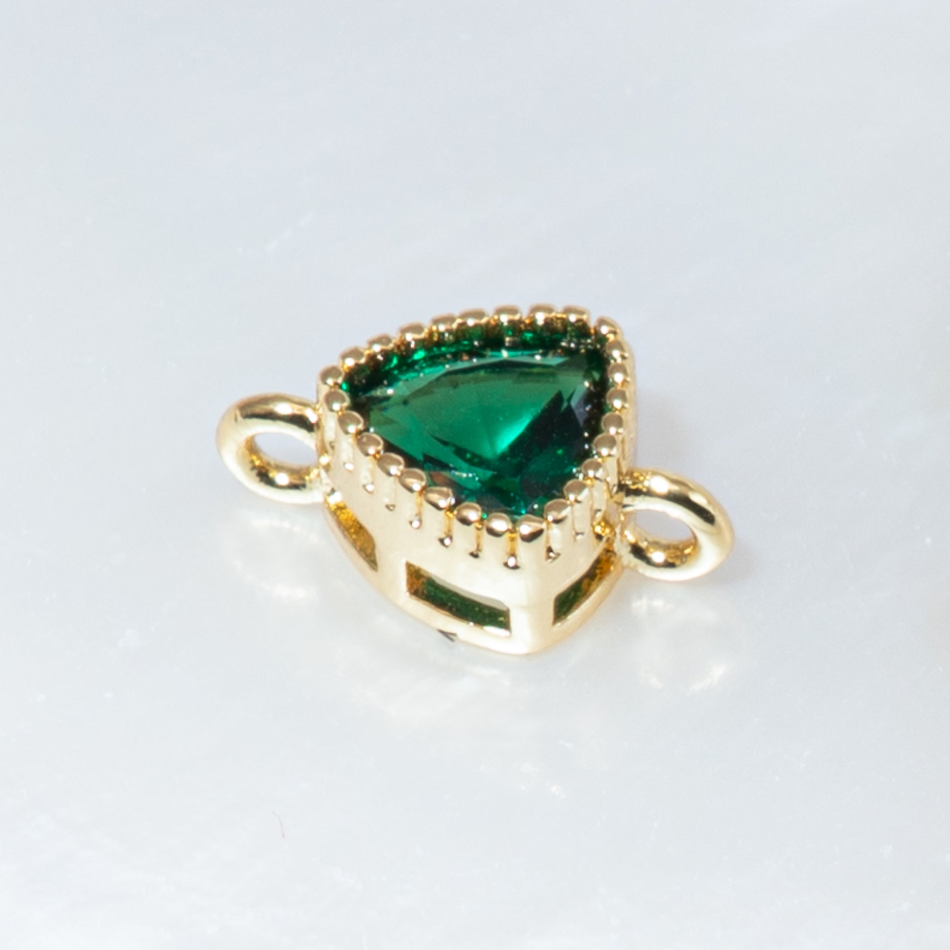 18K Gold Cubic Zirconia Mini Links