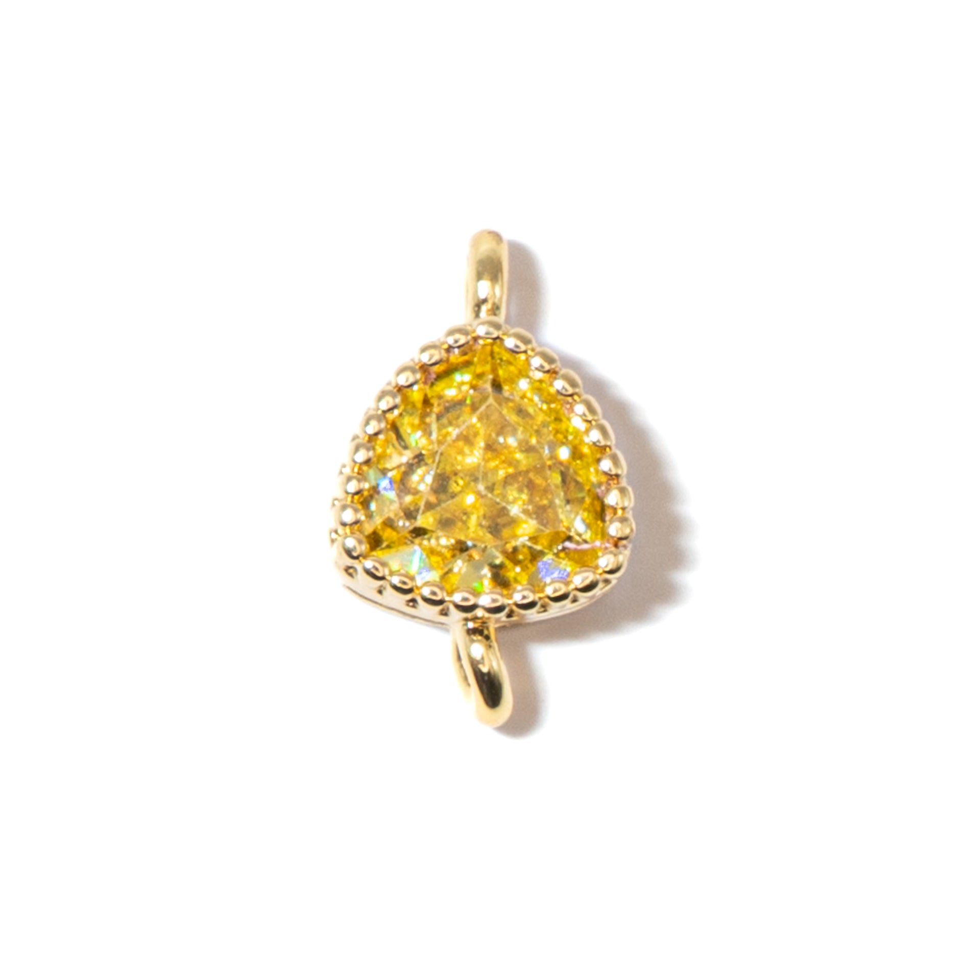 18K Gold Cubic Zirconia Mini Links