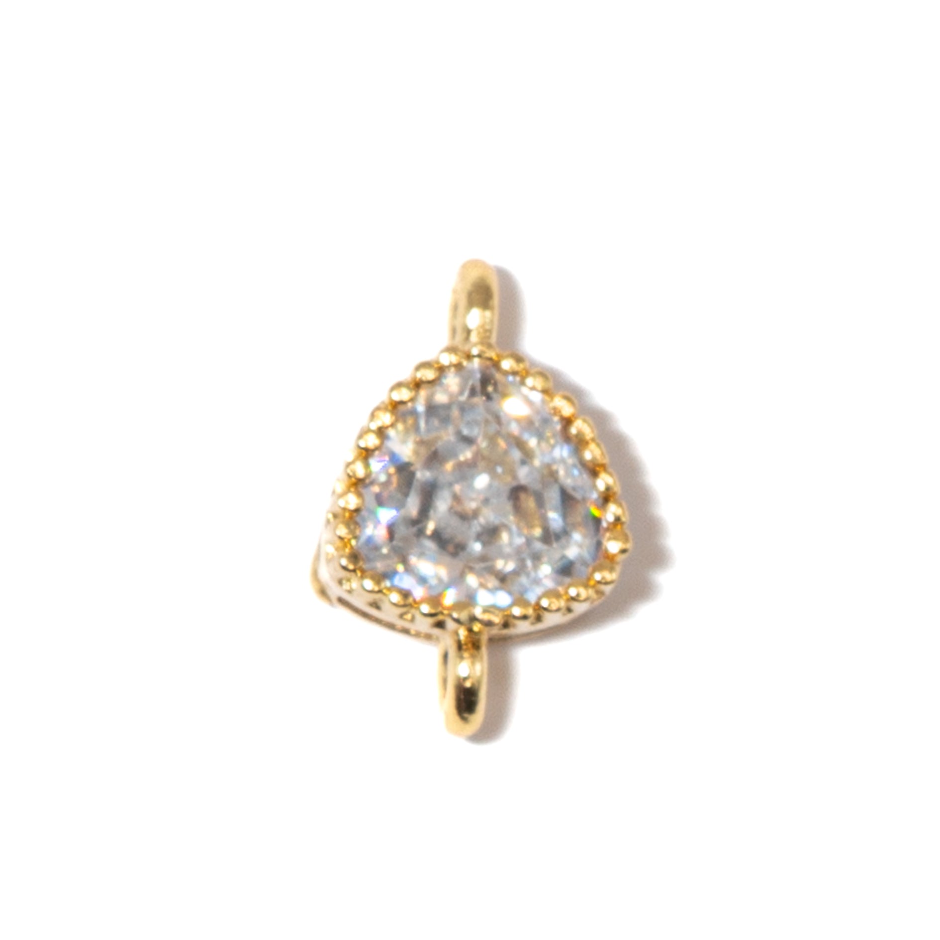 18K Gold Cubic Zirconia Mini Links