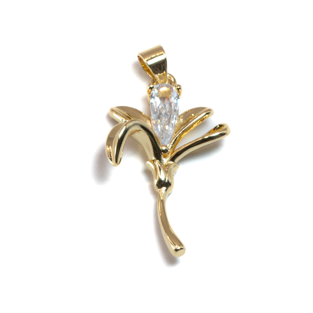 Glimmering Garden Flower Pendant