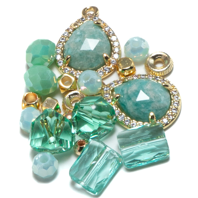 Bite Size Bead Mix in Aquamarine Dreams