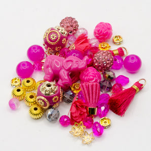 Mini Bead Mix in Pink Dragonfruit