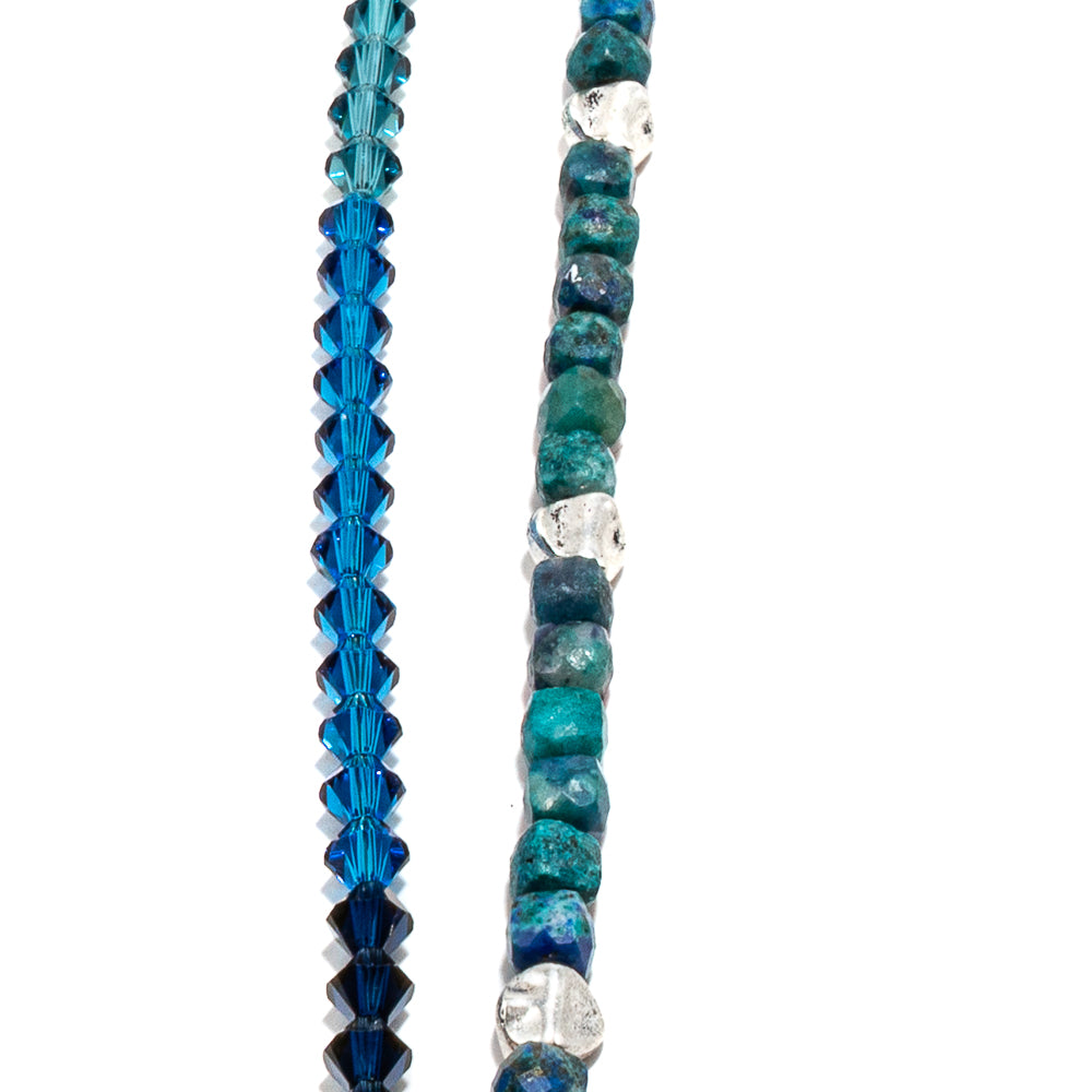 Preciosa Bead Strand Duo in Deep Blue Oasis