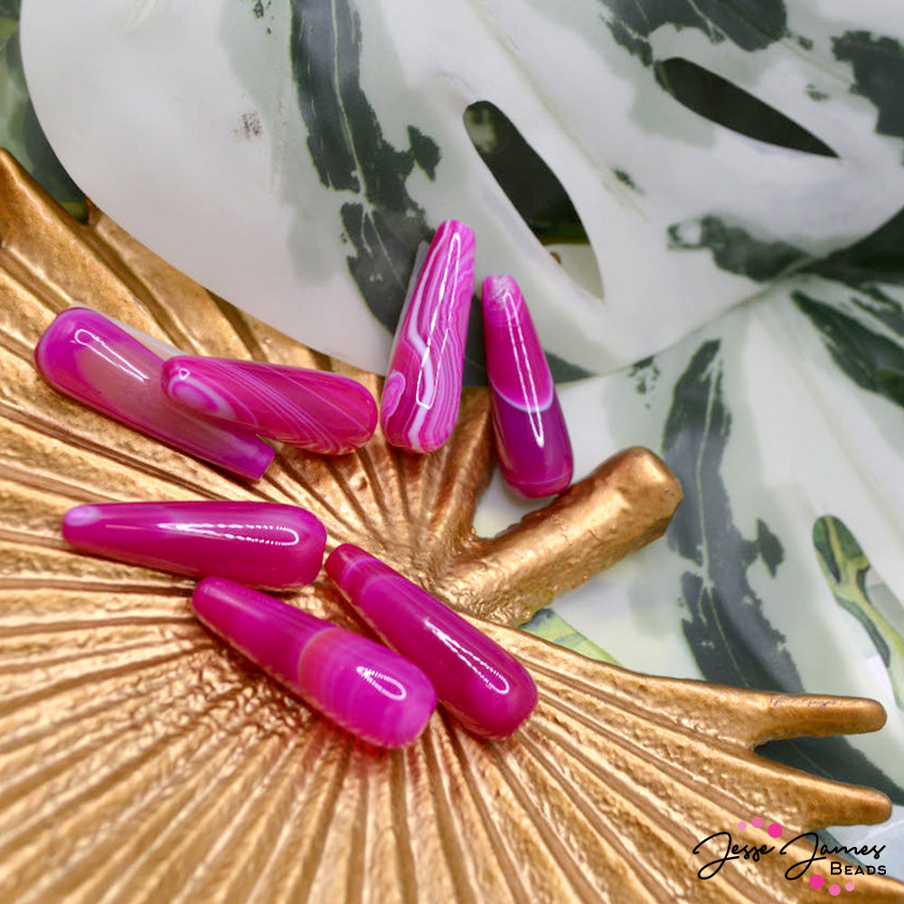 Agate Bead Set in Heartbreak Hotel Jesse James Beads