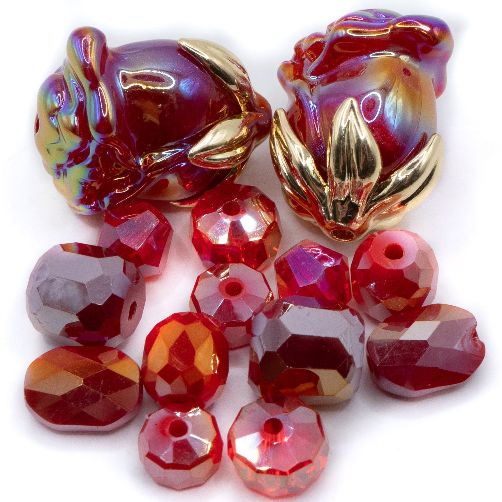 Rose Bead Mix in Painting The Town Red