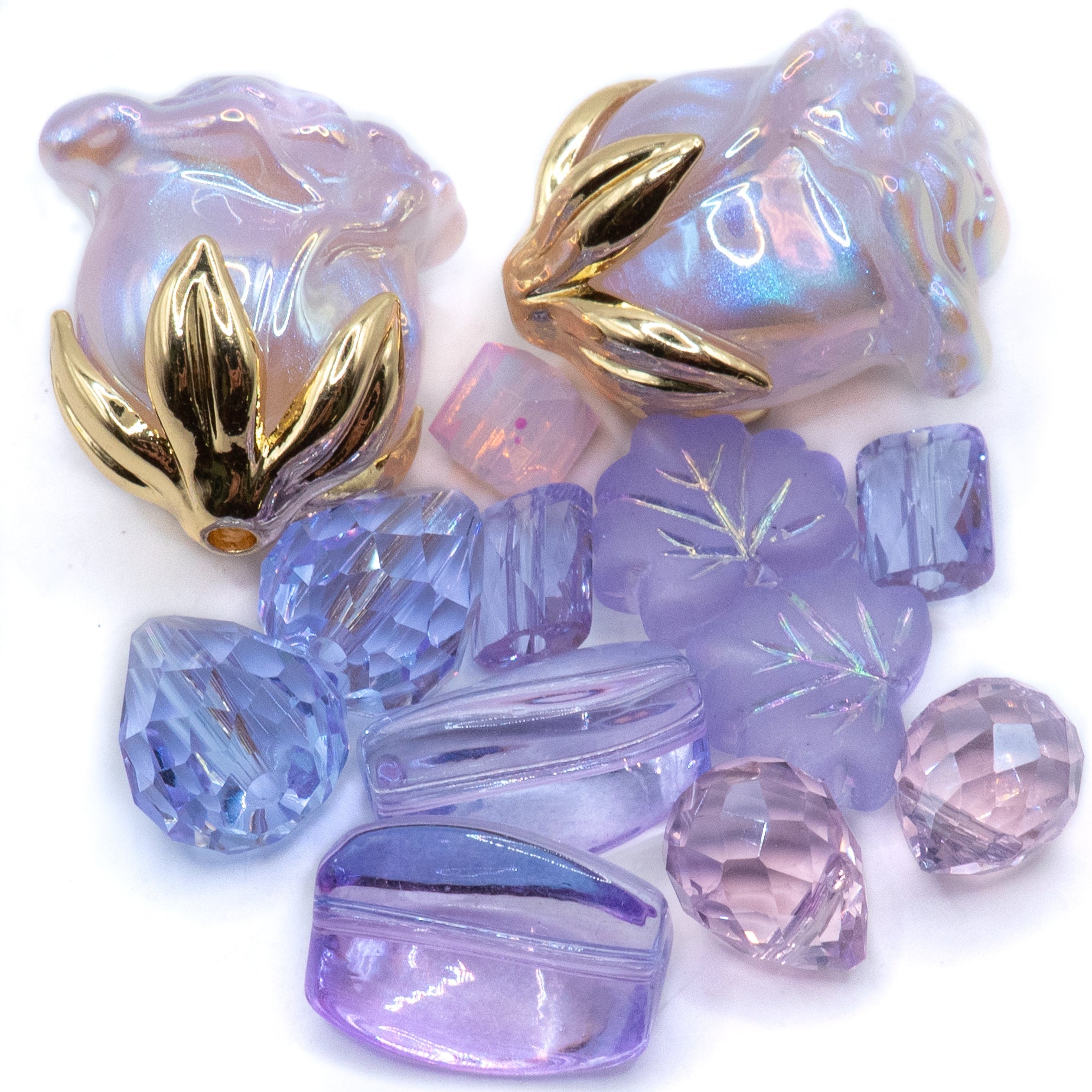 Rose Bead Mix in Royal Runaway