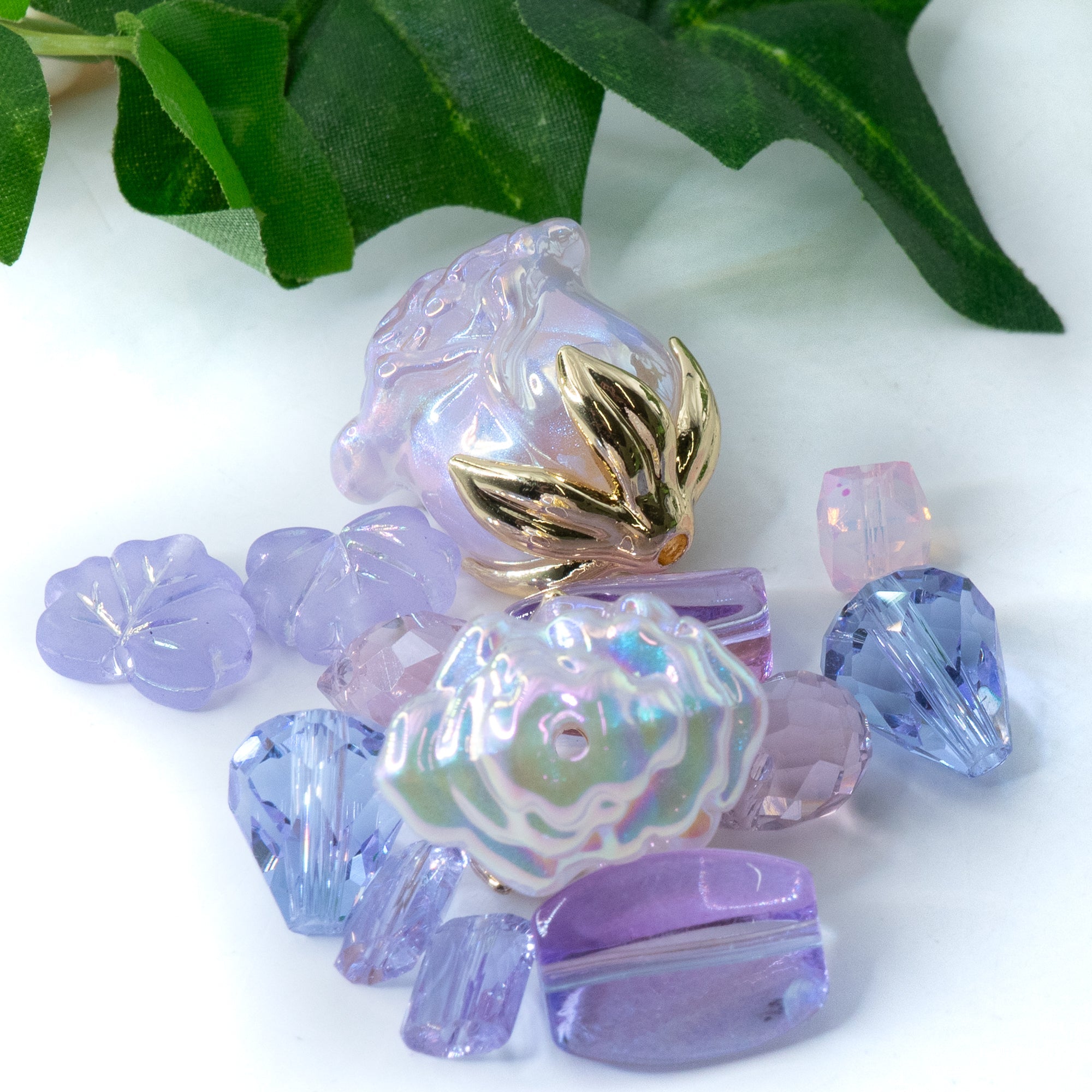 Rose Bead Mix in Royal Runaway