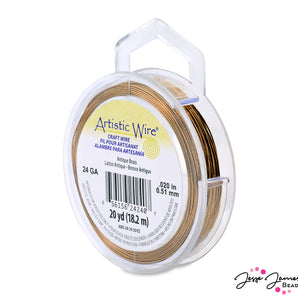 Artistic Wire in 24 G Antique Brass