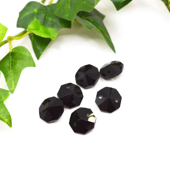 Imitation Austrian Glass Connector Set in Coal