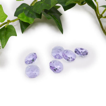 Imitation Austrian Glass Connector Set in Lilac