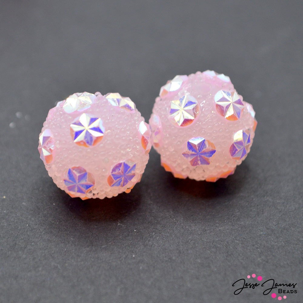 The Star-fish of the show! Add a touch of oceanic magic to your jewelry collection with this sparkling bead set. Perfect for crafting unique bracelets, necklaces, or earrings, these beads are sure to inspire creativity. Sold in sets of 6. Each bead measures 15mm.