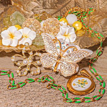 Bead Mix & Chain Bundle In Blooms & Sand Dunes