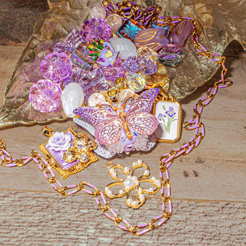 Bead Mix & Chain Bundle In Karen's Butterfly Garden