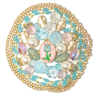 Bead Mix & Chain in Cotton Candy Garden