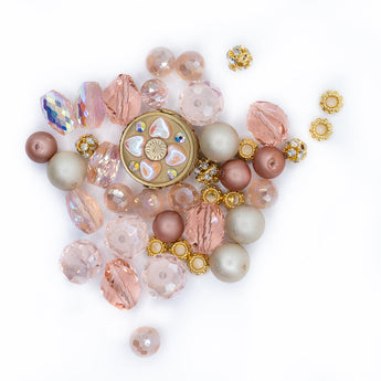 Bead Mix in Dusty Rose
