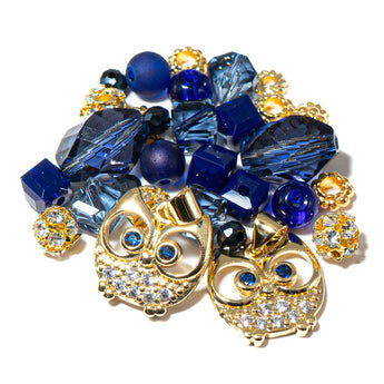 Mini Bead Mix in Midnight Owl