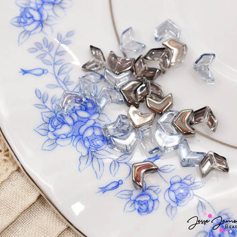 Glass Bead Set in Ocean Echo