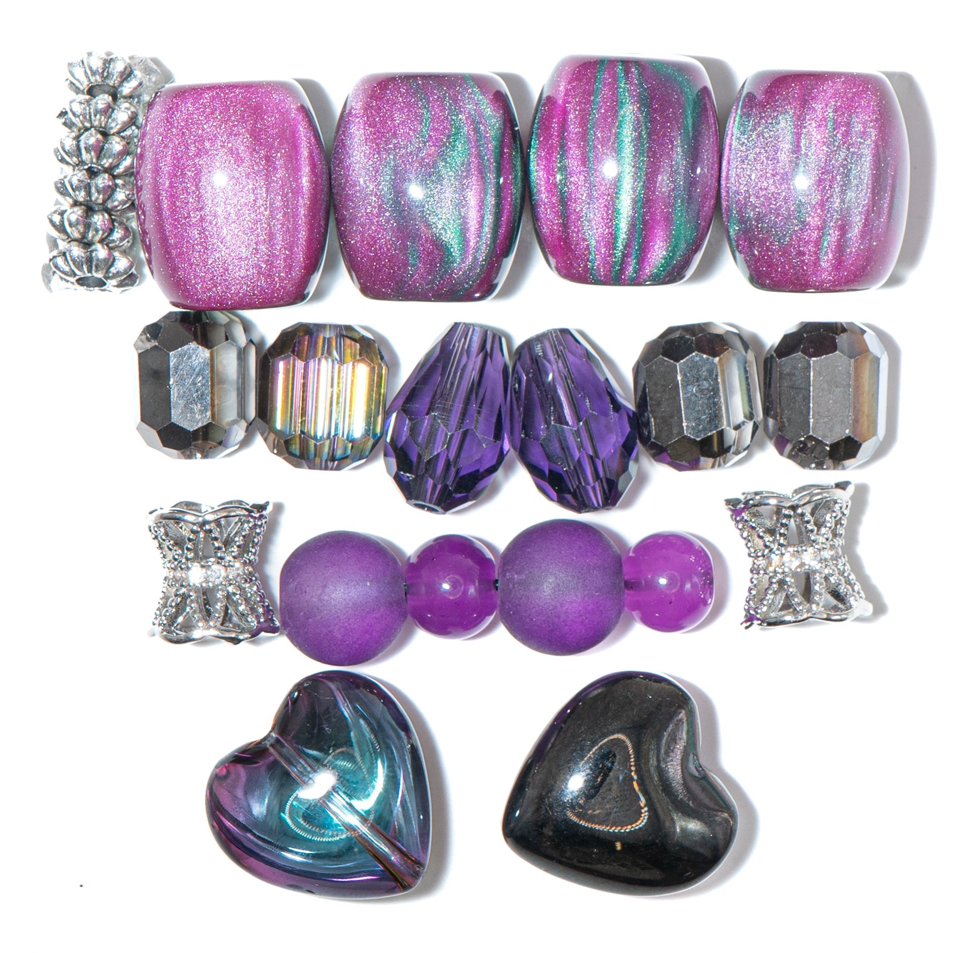 Bead Mix in Purple Passion