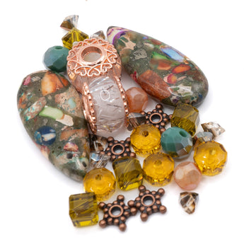 Bead Mix in Rainbow Rock Jasper