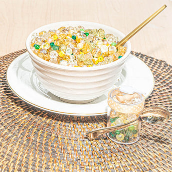 Bead Soup Glass Mix in Broccoli Cheddar