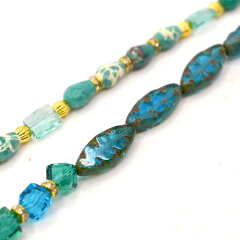 Bead Strand Duo in Winter Lake