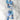 Holiday Lampwork Bead Strand Duo in Blue Christmas