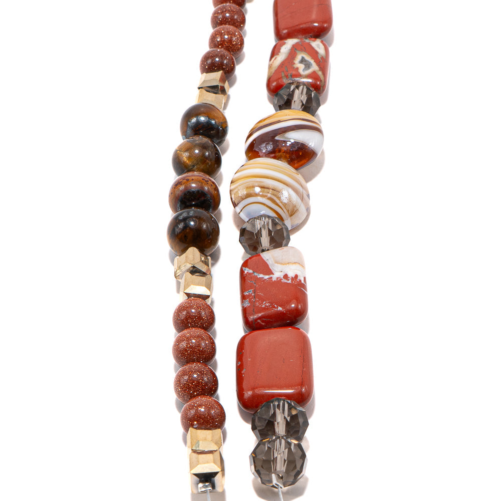 Bead Strand Duo in Cinnamon Apple