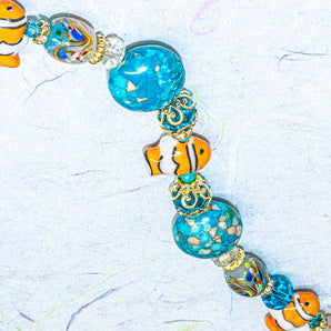 Bead Strand Duo in Clownfish Family