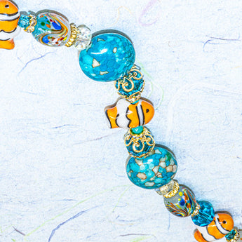 Bead Strand Duo in Clownfish Family