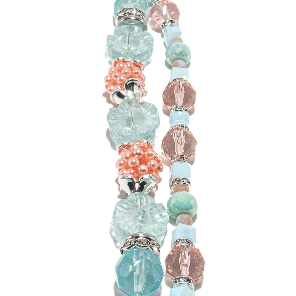 Bead Strand Duo in Cotton Candy Fields
