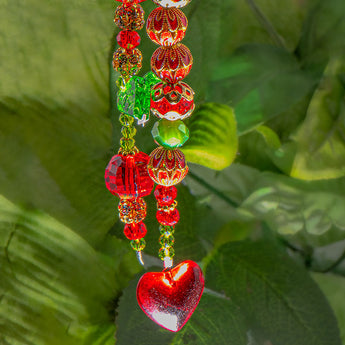 Bead Strand Duo in Dark Cherry