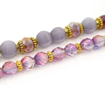 Bead Strand Duo in Fig Jam