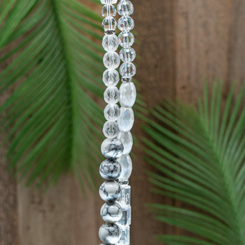 Bead Strand Duo in Grey Ghost