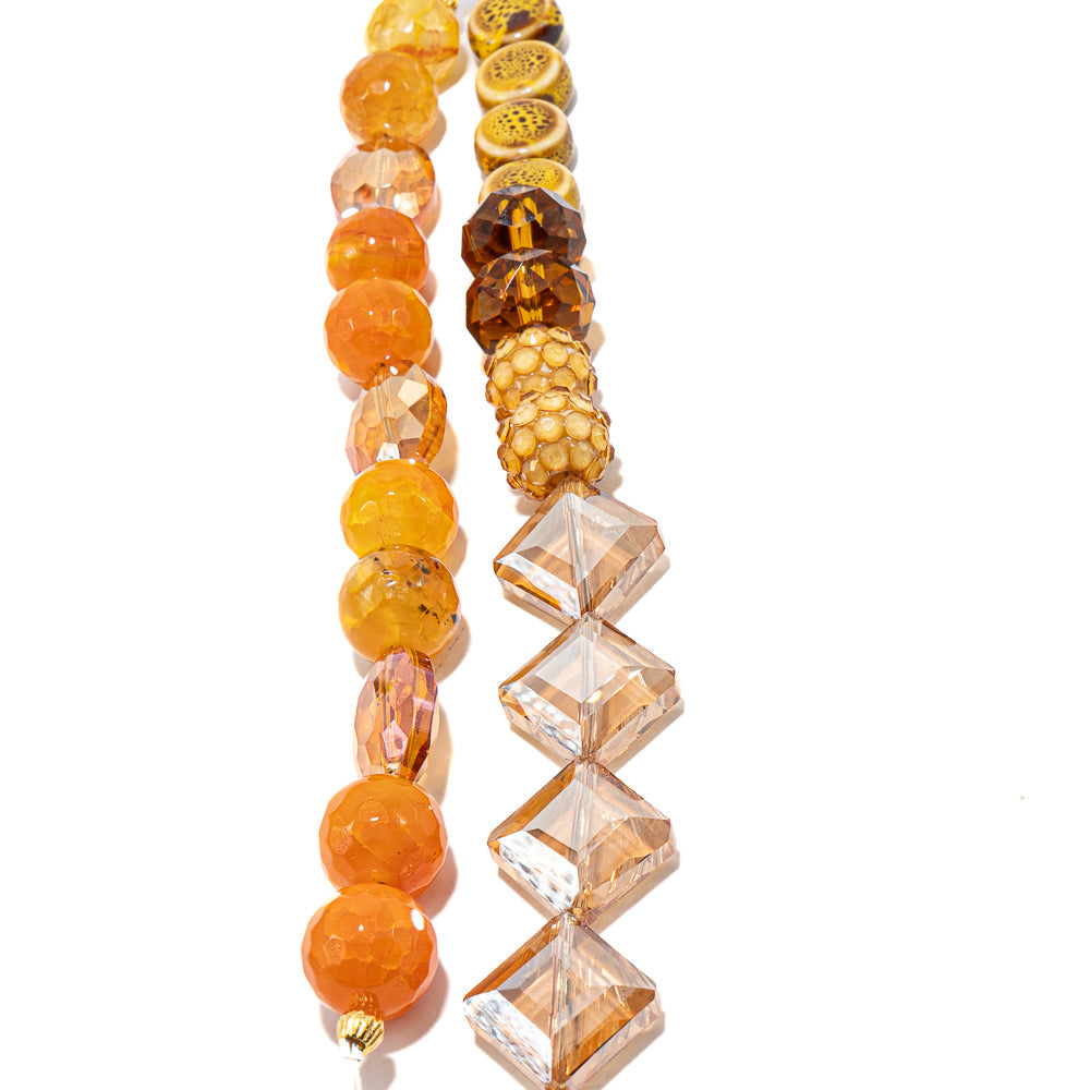 Bead Strand Duo in Harvest Gold