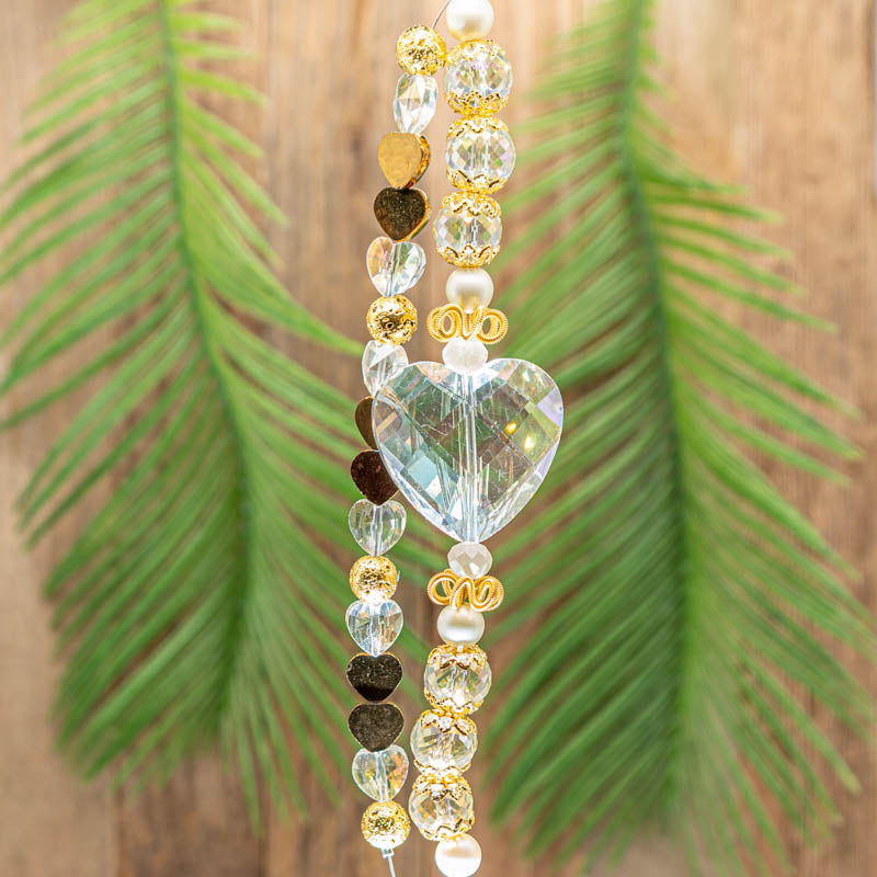 Bead Strand Duo in Hearts of Gold