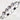 Lampwork Bead Strand Duo in Monochrome Hearts