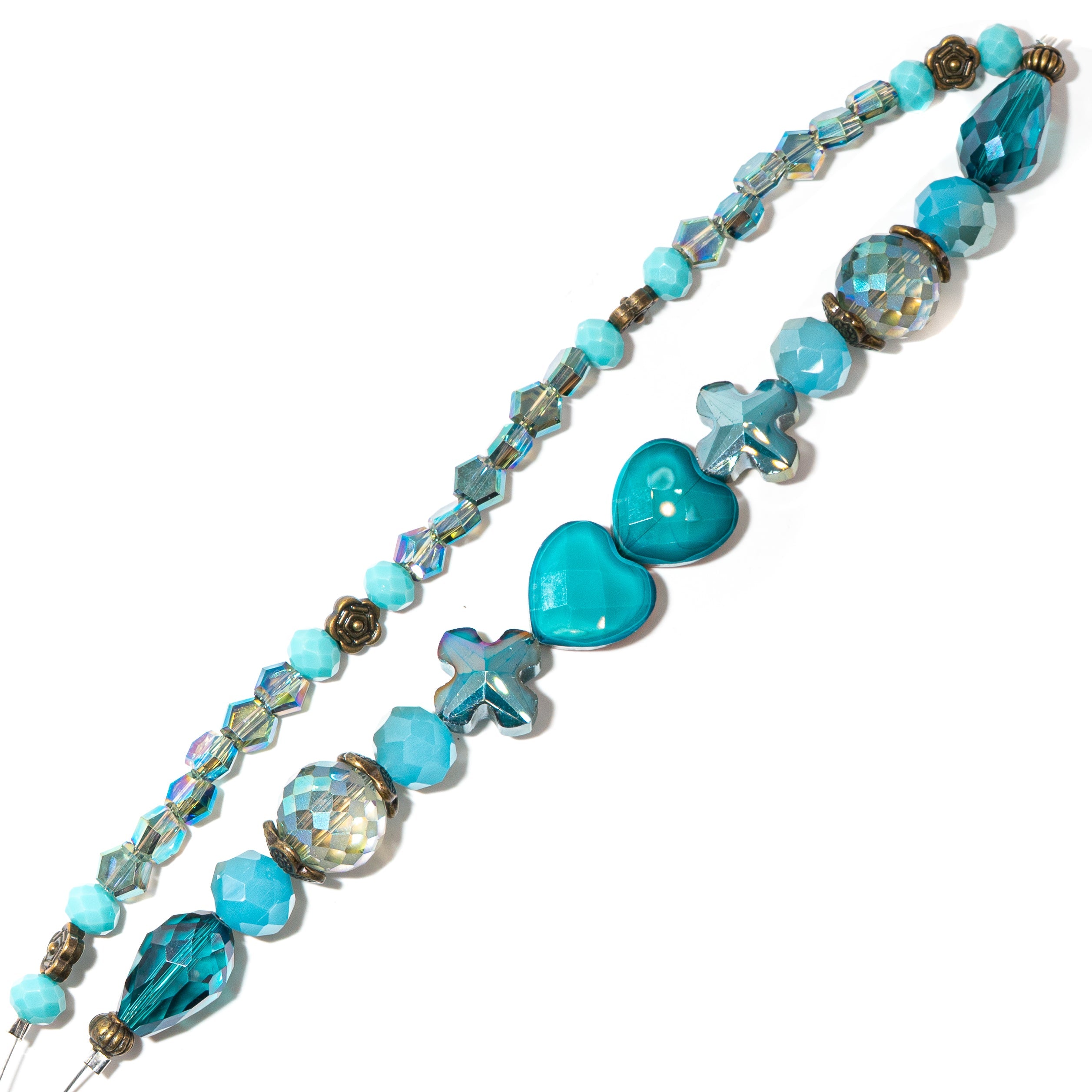 Bead Strand Duo in Love Lake Teal